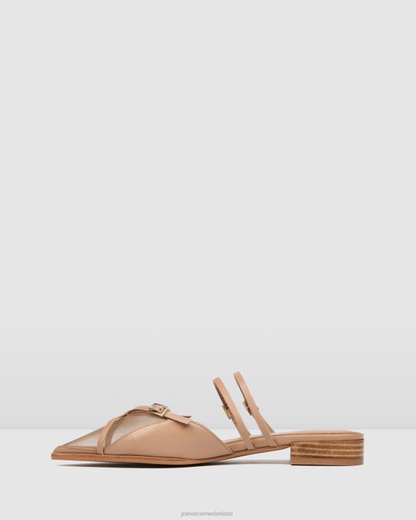 Arabelle jurk flats 46LN204 beige leer Jo Mercer schoenen