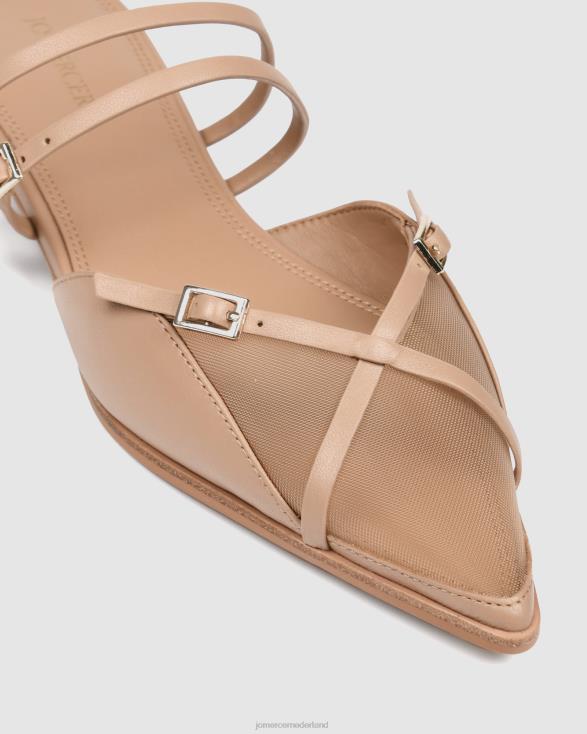 Arabelle jurk flats 46LN204 beige leer Jo Mercer schoenen