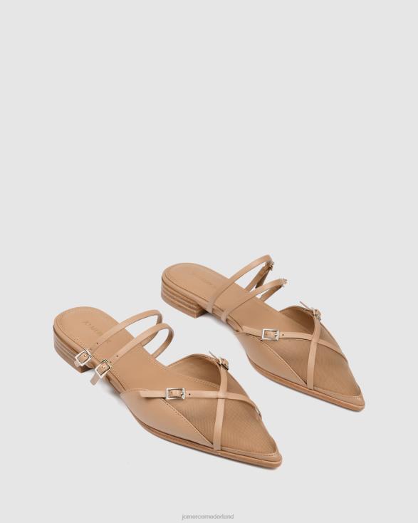 Arabelle jurk flats 46LN204 beige leer Jo Mercer schoenen