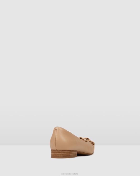 Audrey jurk flats 46LN201 beige leer Jo Mercer schoenen