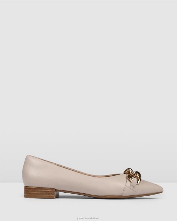Audrey jurk flats 46LN202 been leer Jo Mercer schoenen
