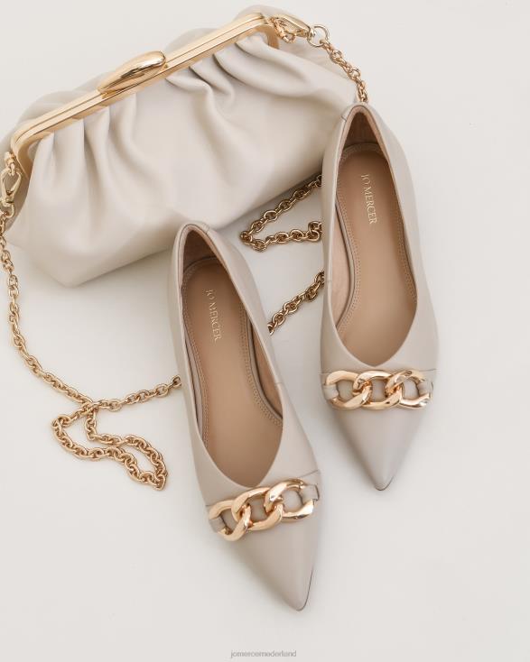 Audrey jurk flats 46LN202 been leer Jo Mercer schoenen