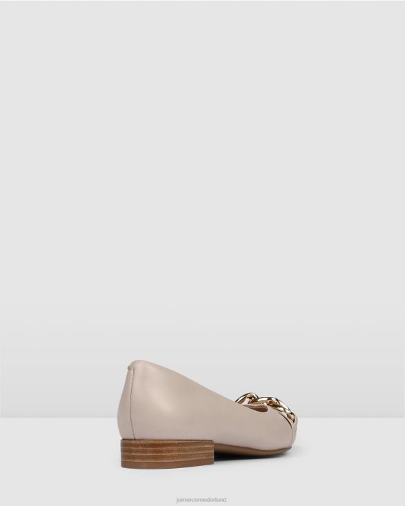 Audrey jurk flats 46LN202 been leer Jo Mercer schoenen