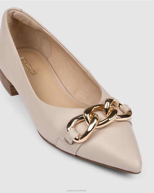 Audrey jurk flats 46LN202 been leer Jo Mercer schoenen
