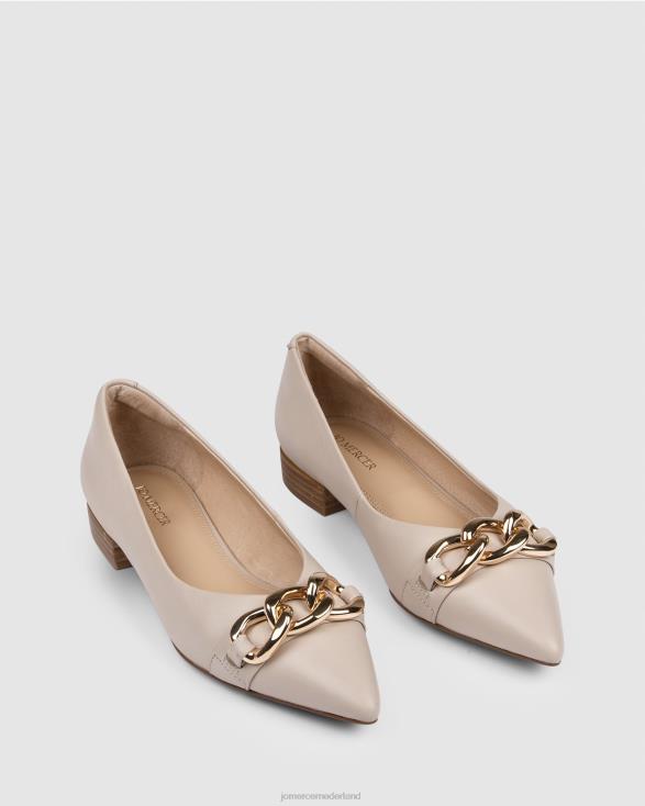 Audrey jurk flats 46LN202 been leer Jo Mercer schoenen
