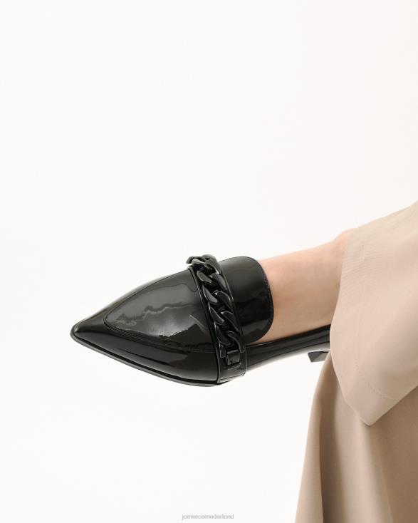 Columbia jurk flats 46LN195 zwart patent Jo Mercer schoenen