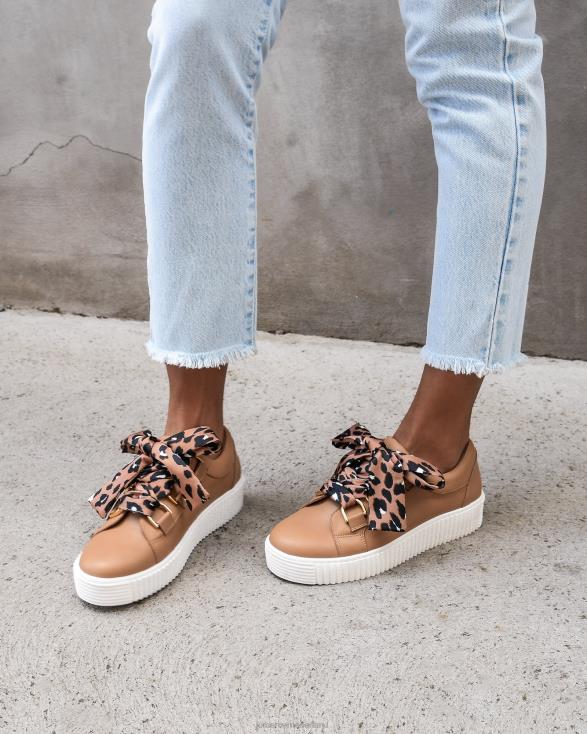Alaska-sneakers 46LN236 bruin leer Jo Mercer schoenen
