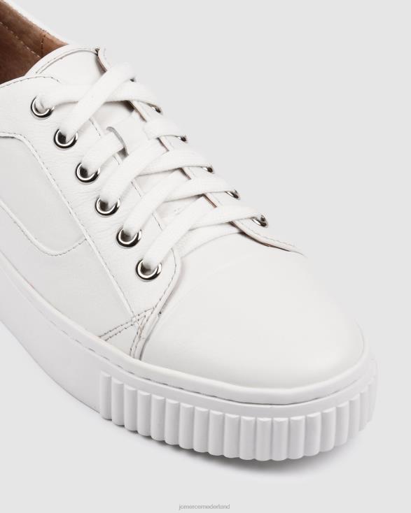 Claremont-sneakers 46LN231 wit leer Jo Mercer schoenen