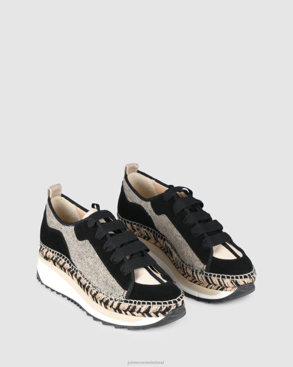 arava sneakers 46LN223 zwart multi Jo Mercer schoenen