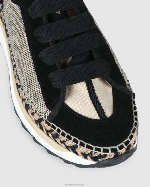 arava sneakers 46LN223 zwart multi Jo Mercer schoenen
