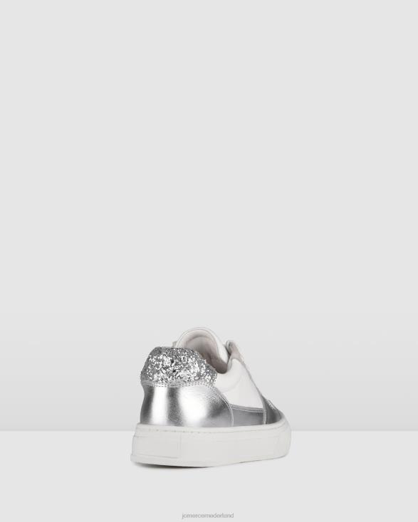 canyon-sneakers 46LN230 wit zilver leer Jo Mercer schoenen