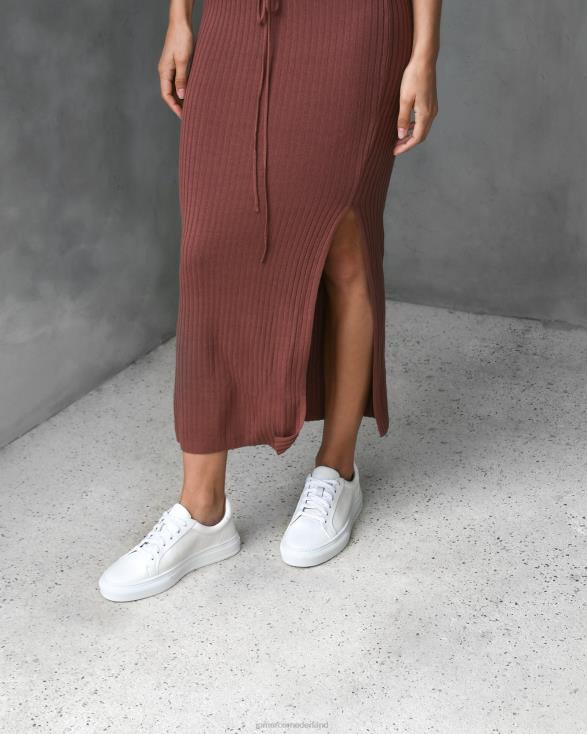 chaos sneakers 46LN234 wit leer Jo Mercer schoenen