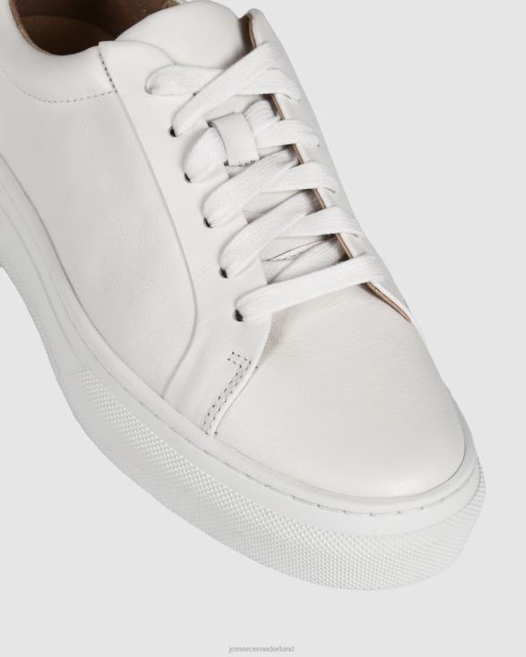 chaos sneakers 46LN234 wit leer Jo Mercer schoenen