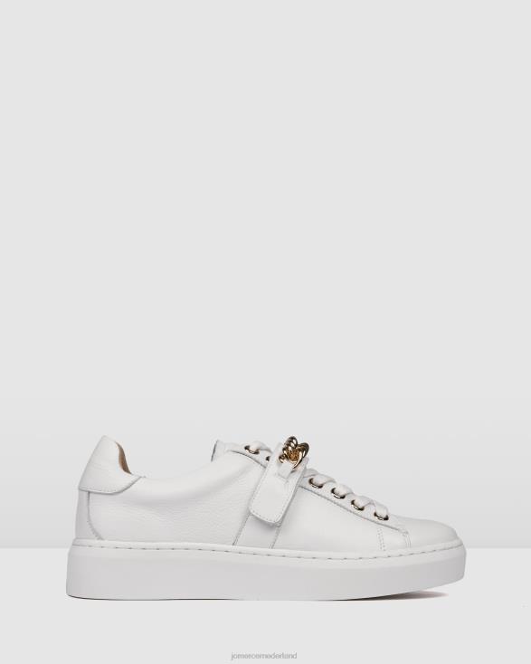 haines sneakers 46LN240 wit leer Jo Mercer schoenen
