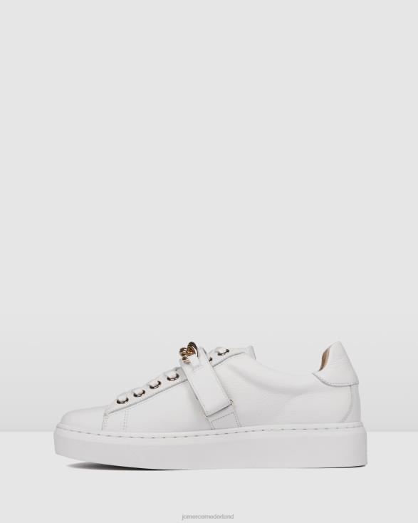 haines sneakers 46LN240 wit leer Jo Mercer schoenen