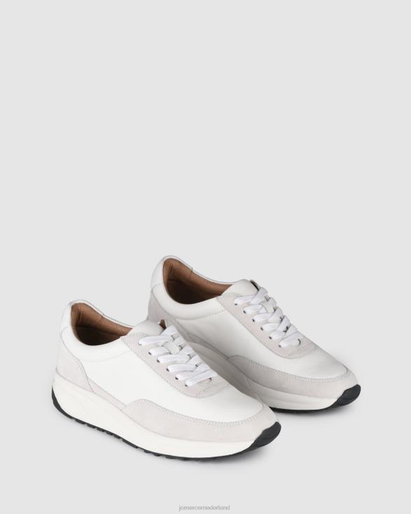 radar-sneakers 46LN226 wit grijs Jo Mercer schoenen