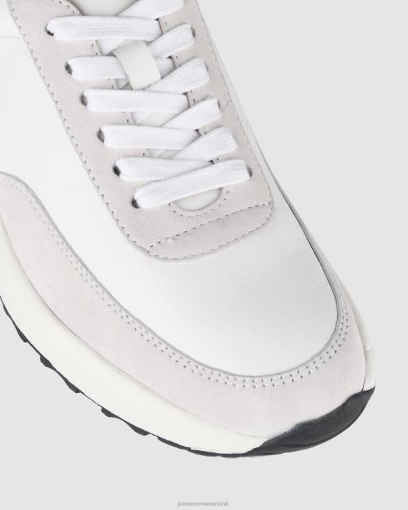 radar-sneakers 46LN226 wit grijs Jo Mercer schoenen