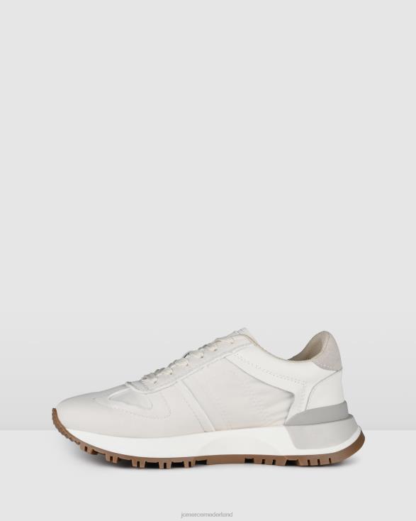 retro-sneaker 46LN228 gebroken witte stof Jo Mercer schoenen
