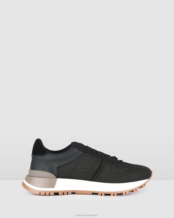 retro-sneakers 46LN227 zwarte stof Jo Mercer schoenen