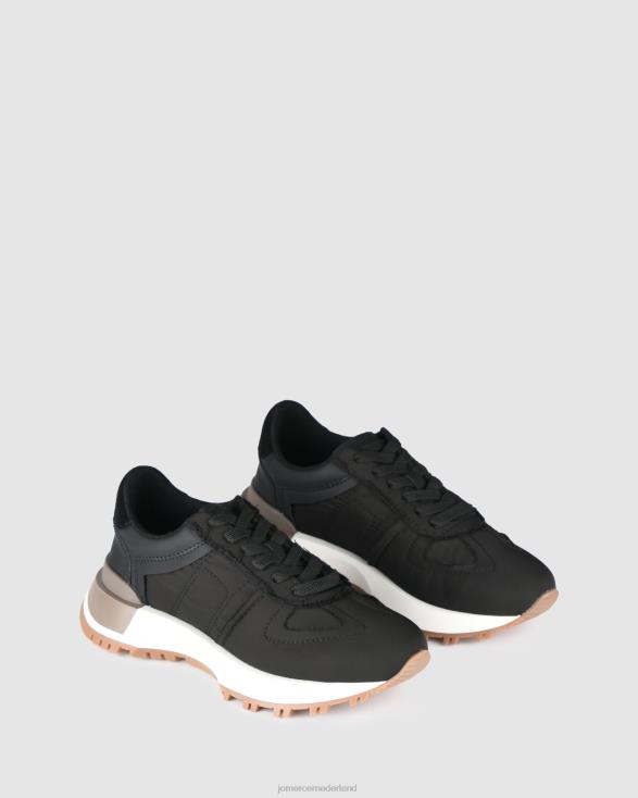 retro-sneakers 46LN227 zwarte stof Jo Mercer schoenen