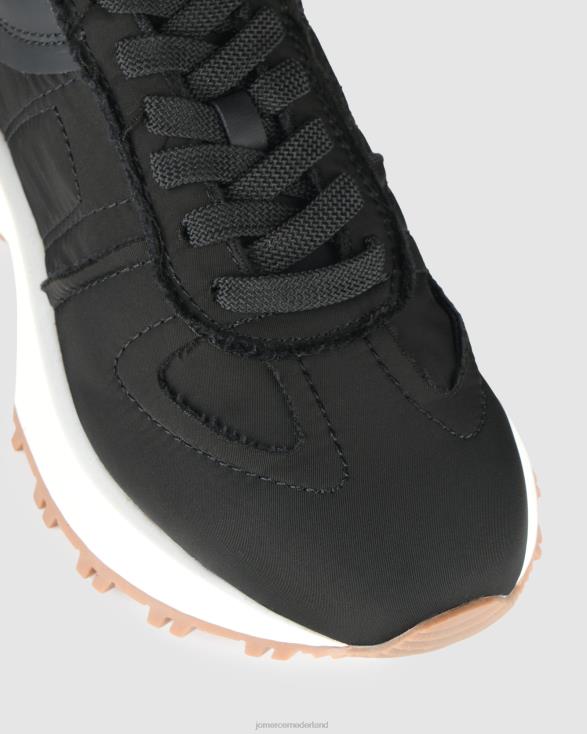retro-sneakers 46LN227 zwarte stof Jo Mercer schoenen