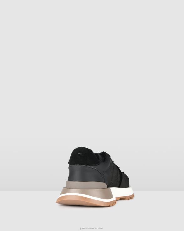 retro-sneakers 46LN227 zwarte stof Jo Mercer schoenen