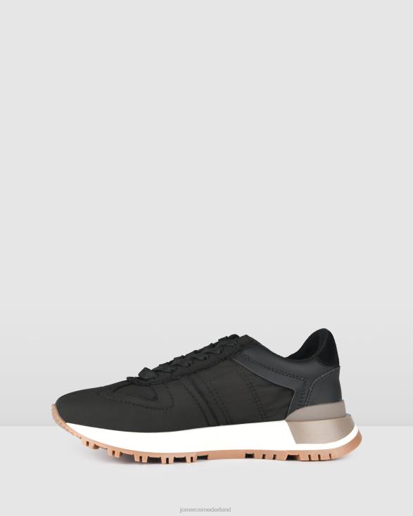 retro-sneakers 46LN227 zwarte stof Jo Mercer schoenen