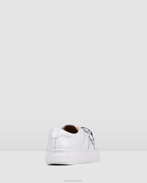 tempel sneakers 46LN239 wit leer Jo Mercer schoenen